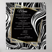 Creative Black and White Seamless Abstracts Poster ポスター (正面)