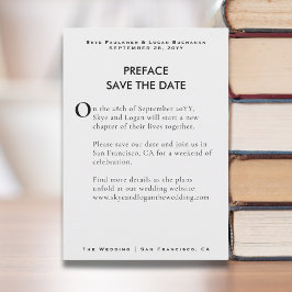 Creative Book Page Wedding Save the Date セーブザデート