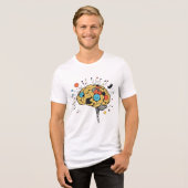 Creative Brain Abstract Mental Health Illustration トライブレンドＴシャツ (正面全面)