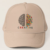 Creative Brain Colorful Thought Network キャップ (正面)