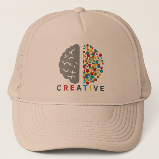 Creative Brain Colorful Thought Network キャップ (正面)