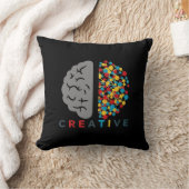 Creative Brain Colorful Thought Network クッション (ブランケット)