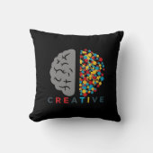 Creative Brain Colorful Thought Network クッション (正面)