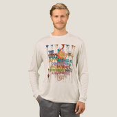 Creative Brushstroke T-Shirt – Inspirational Quote トライブレンドＴシャツ (正面全体)