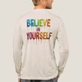 Creative Brushstroke T-Shirt – Inspirational Quote トライブレンドＴシャツ (背面)