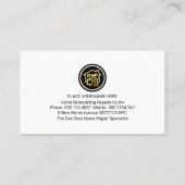 Creative Building Frame Handyman Tools 名刺 (裏面)