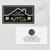 Creative Building Frame Handyman Tools 名刺 (正面/裏面)