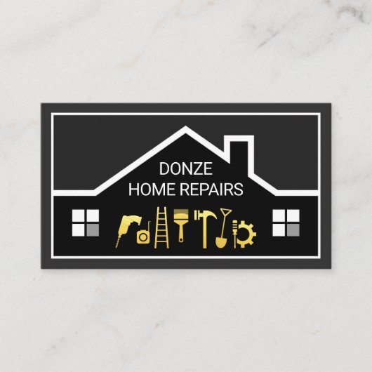 Creative Building Frame Handyman Tools 名刺 (正面)