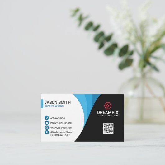CREATIVE BUSINESS CARD 名刺 (スタンド正面)