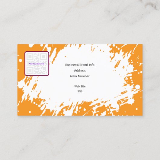 Creative Business Card with QR - Retro Vibes (A) 名刺 (裏面)