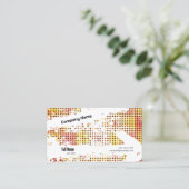 Creative Business Card with QR - Retro Vibes (A) 名刺 (スタンド正面)