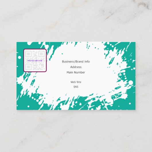 Creative Business Card with QR - Retro Vibes (B) 名刺 (裏面)