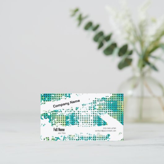 Creative Business Card with QR - Retro Vibes (B) 名刺 (スタンド正面)