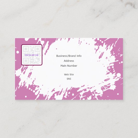 Creative Business Card with QR - Retro Vibes (C) 名刺 (裏面)