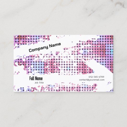 Creative Business Card with QR - Retro Vibes (C) 名刺 (正面)