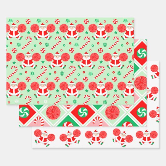 Creative Cheerleading Holiday Gift ラッピングペーパーシート (セット)
