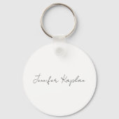 Creative Classical White Minimalist Professional キーホルダー (正面)