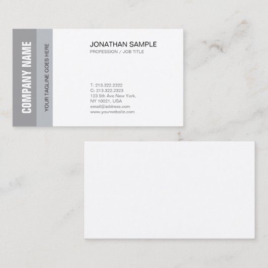 Creative Clean Design Chic Modern Companyの平野 名刺 (正面/裏面)