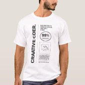 Creative Coder Building Digital Worlds Developer T Tシャツ (正面)