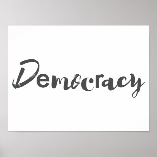Creative, cool, modern, playful design Democracy ポスター (正面)