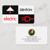 Creative Darkness Light Electric Squares 名刺 (正面/裏面)