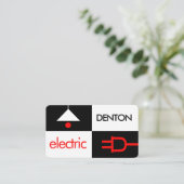 Creative Darkness Light Electric Squares 名刺 (スタンド正面)