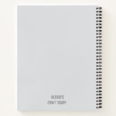 Creative Diary for Artists and Crafters ノートブック (裏面)