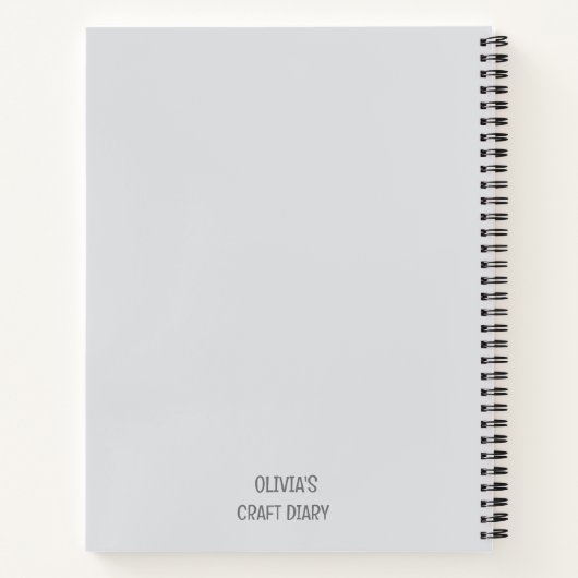 Creative Diary for Artists and Crafters ノートブック (裏面)