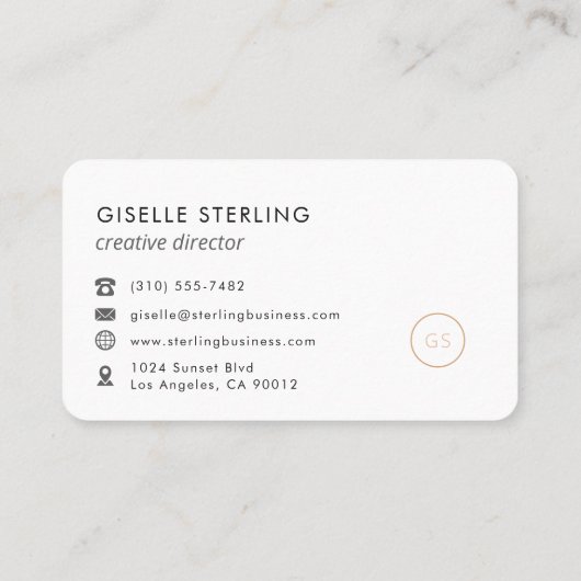 Creative Director Black Professional 名刺 (裏面)