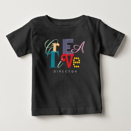 Creative DIRECTOR fun cool ベビーTシャツ (正面)