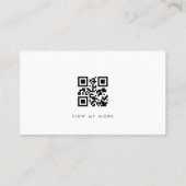 Creative Director Modern Professional QR Code 名刺 (裏面)