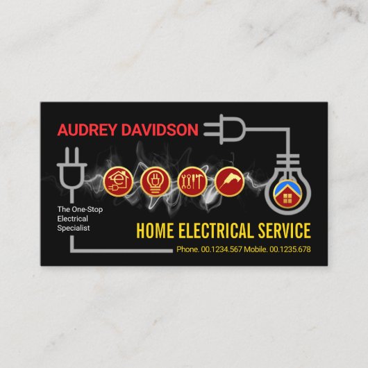 Creative Electric Lightning Circuit Board 名刺 (正面)