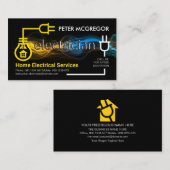 Creative Electrical Circuit Lightning 名刺 (正面/裏面)