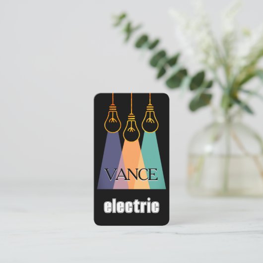 Creative Electrical Lightbulb Beam 名刺 (スタンド正面)