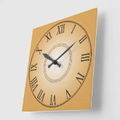 Creative Face Roman Numeral スクエア壁時計 (傾斜)