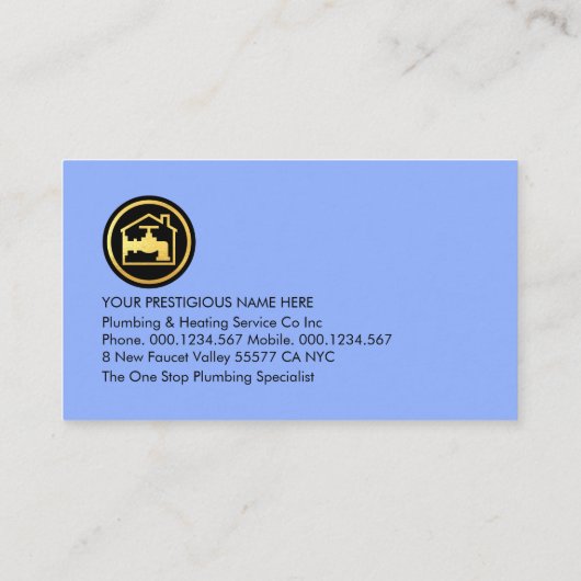 Creative Faucet Rooftop Building Frame 名刺 (裏面)