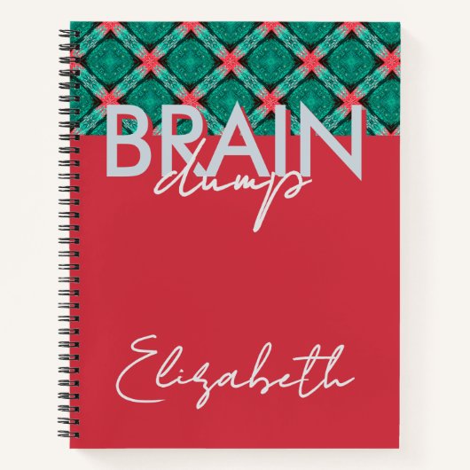 Creative Flow Brain Dump Mindset Organizer Coral ノートブック (正面)