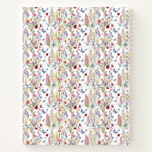 Creative Flow Brain Dump Mindset Organizer Floral ノートブック (裏面)