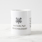 Creative Freud Caricature Rorschach Theme Quote fo ジャンボコーヒーマグカップ (正面)