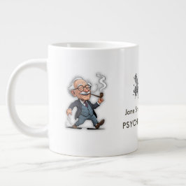 Creative Freud Caricature Rorschach Theme Quote fo ジャンボコーヒーマグカップ