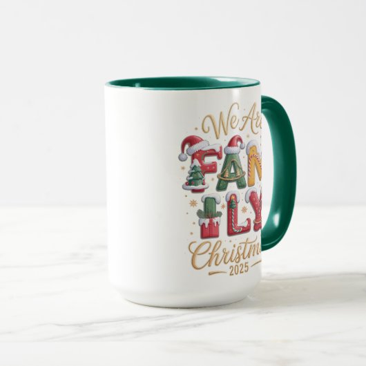 Creative & Fun Family Christmas マグカップ (正面右)