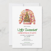 Creative Funny Ugly Sweater Party Invitation 招待状 (正面)