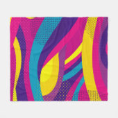 Creative geometric colorful bright background with フリースブランケット (正面(横))