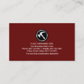 Creative Gold Handyman Signage Frame 名刺 (裏面)