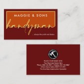 Creative Gold Handyman Signage Frame 名刺 (正面/裏面)