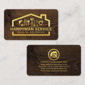 Creative Gold Handyman Tools Building 名刺 (正面/裏面)