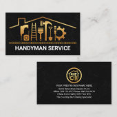 Creative Gold Rooftop Handyman Tools 名刺 (正面/裏面)