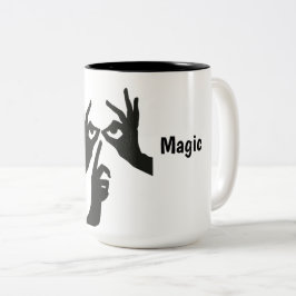 Creative Hand Shadow Eyes Minimalist Mug ツートーンマグカップ