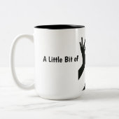 Creative Hand Shadow Eyes Minimalist Mug ツートーンマグカップ (左)