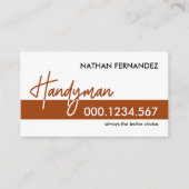 Creative Handyman Signage Frame Building 名刺 (正面)